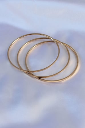 316L Çelik Gold Renk Ajda Model Kadın 65 mm Bilezik TJ-BB5361
