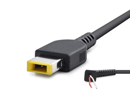 Laptop Adaptör Dc Jack Kablosu 30–90W Usb Tip Sarı Kare Uç / Ibm Uyumlu 1.2 M - Siyah HDX5515