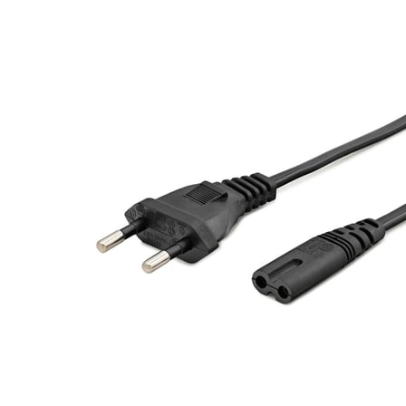Teyp Güç Kablosu 2 Pin 0.75 Mm 500W C7 Figure 8 1 M Siyah HDX5518