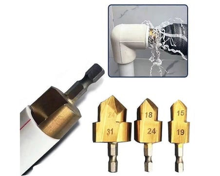 PPRC Boru Genişletme ve Delme Bits Uçlu Matkap Seti DMX4760