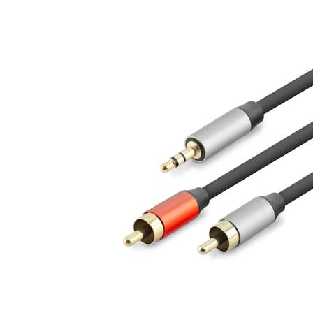 Skygo HDX1074 3.5mm to 2 RCA Ses Kablosu 3 Metre Siyah