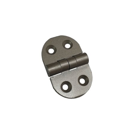 20 Adet Alüminyum Oval Menteşe 25x39 mm - Yönsüz, Şık, Hafif ve Dayanıklı Dolap, Pano, Kapak Menteşesi