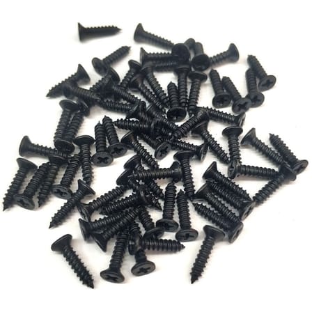 Siyah 1000 Adet Klips Vidası 2,2x9,5 mm YHB - Konik Başlı Kutu, Sandık, Ayak, Askı, Mini Vida