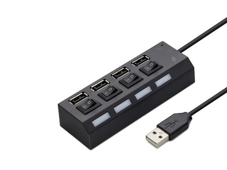 Usb Hub 4*Usb Siyah HDX7008