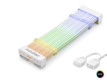 24 Pin Argb Anakart Güç Uzatma Kablosu Bükülebilir 2 Mm 54 60 Led Beyaz ND2800A