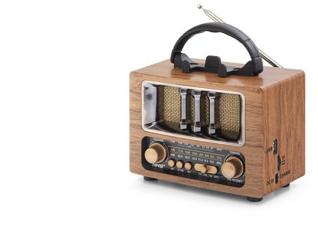 Bluetooth Nostaljik Hoparlör Fm 16.7 X 9.5 X 13.8 Cm NS6638BT