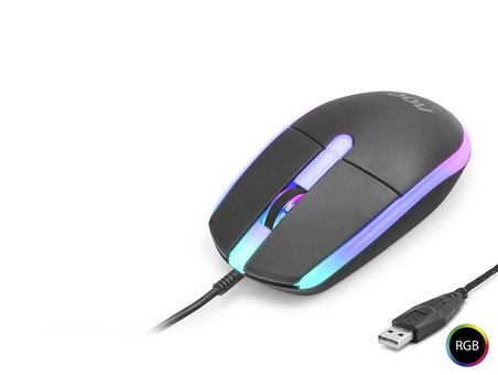 Mouse Optik 1200 Dpi Usb Rgb - Siyah GM150B/LA
