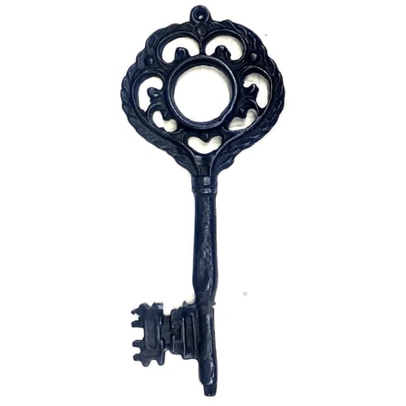 Mistik Dekor Anahtar, 197x83 mm - Büyük Boy, Antik, Vintage Stil Süs Tasarım Aksesuar Anahtarı