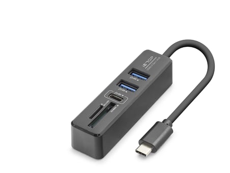 Type-c 3.2 Gen1 Hub Kart Okuyucu 5 Port 5 Gbps Siyah HDX7060