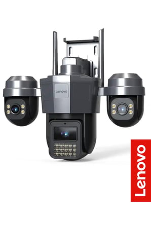 Smart Wi-fi Ip Güvenlik Kamerası 3 X 3MP Ptz Gri Siyah W11CZ