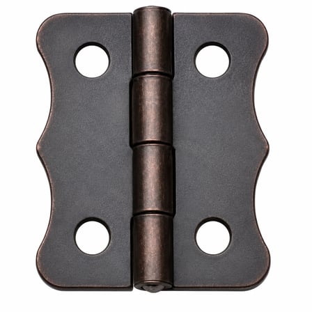Antik Bakır 100 Adet Papatya Menteşe Düz 30x23 mm - Dekoratif Çerçeve Fener Kutu Menteşesi