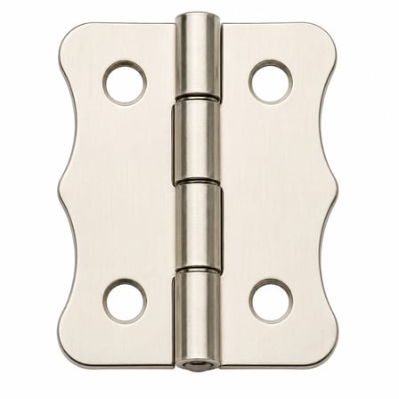 Nikel 100 Adet Papatya Menteşe Düz 30x23 mm - Dekoratif Çerçeve Fener Kutu Menteşesi