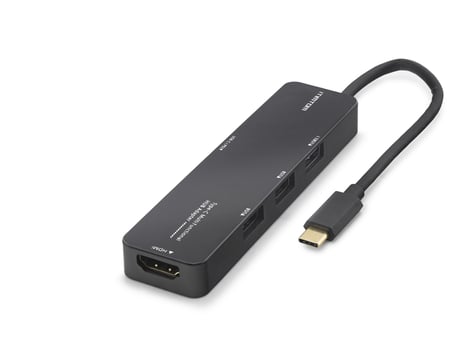 Type-c 3.2 Gen1 Hub Pd Hdmı 4K 5 Port 5 Gbps Siyah TUH305