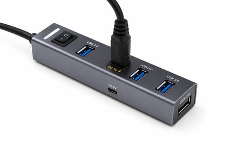Usb Type-c 3.1 Gen1 Hub 4 Port 5 Gbps Gri TU360