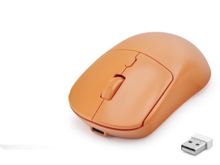 Dual Mode Şarjlı Kablosuz Mouse 2.4 Ghz Bluetooth 5.0 4000 Dpı Turuncu HDX3415G