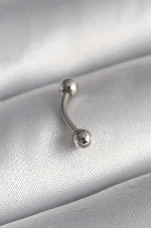 316L Çelik Gümüş Renk Topçuk Model Piercing TJ-PR1363