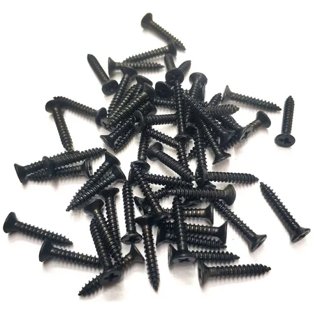 Siyah 1000 Adet Klips Vidası 2,2x13 mm YHB - Konik Başlı Kutu, Sandık, Ayak, Askı, Mini Vida