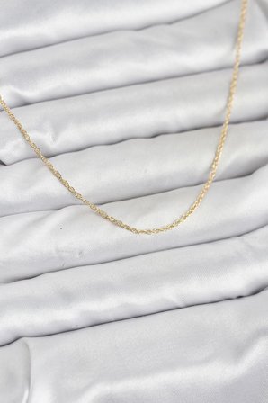 CM 14K Gold Renk Burgu Model 60 cm Kadın Kolye - TJ-BKO10932