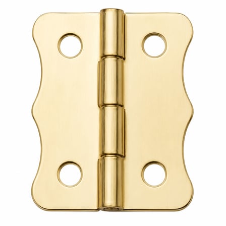 Sarı 100 Adet Papatya Menteşe Düz 40x30 mm - Dekoratif Çerçeve Fener Sandık Kutu Menteşesi