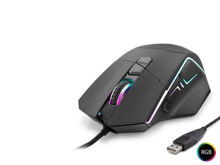 Shooter Mouse 6400 Dpi Rgb - Si̇yah G330