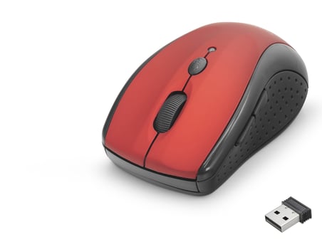Kablosuz Mouse 800/1600 Dpi - Kırmızı Siyah HDX3405R