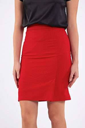 Önden Tek Yırtmaçlı Kalem Etek