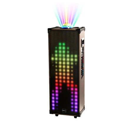 Acs-25 80W Animasyonlu Rgb LED Işıklı Ultra Bass Profesyonel Ses Sistemi