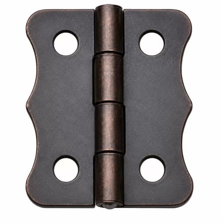 Antik Bakır 100 Adet Papatya Menteşe Düz 36x24 mm - Dekoratif ÇerçeveFener Sandık Kutu Menteşesi
