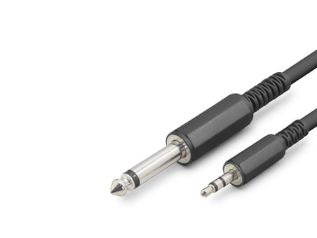 6.35Mm To 3.5Mm Gitar Kablosu 3 M - Siyah HDX1077