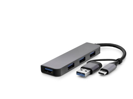 Usb Type-c 3.0 Hub 4 Port 5 Gbps Gri HDX7825