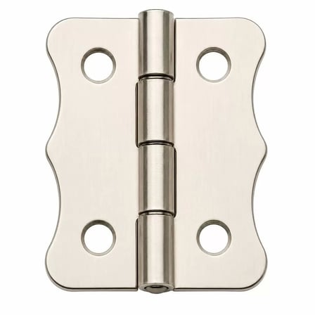 Nikel 100 Adet Papatya Menteşe Düz 30x23 mm - Dekoratif Çerçeve Fener Kutu Menteşesi