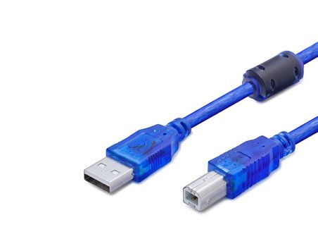 Usb Printer Kablosu 3 M - Şeffaf Mavi HDX7502