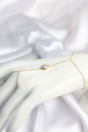 Gold Renk Yılan Model Pirinç Kadın Şahmeran TJ-SN803