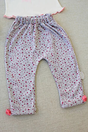 3-6 6-9 9-12 Ay Full Star Nakışlı Şapkalı Uzun Kollu Sweat 3lü Erkek Bebek Takımı Ekru