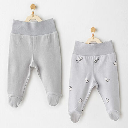 Keep Smiling 2'li Pantolon Grey