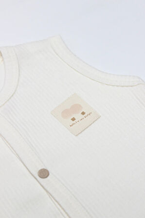 Modal Flying Balloons Bebek Yelek Bs18110 Ekru