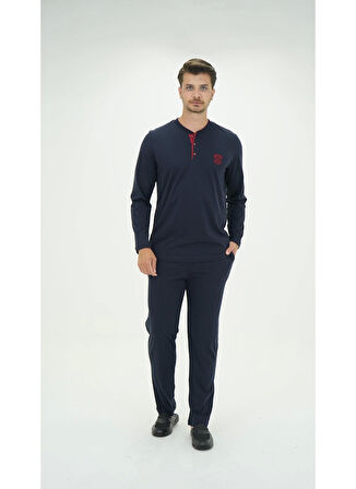 D's Damat 01005 Uzun Kol Pijama Takımı
