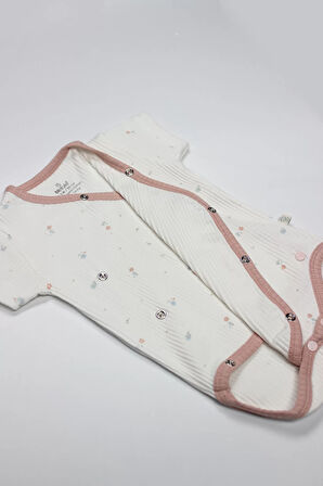 Bloom Rose 2'li Yarım Kol Badi 17119 Ekru Gül Kurusu