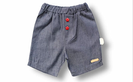 6-9 9-12 12-18 Ay Vip Yaka Şapkalı Kısa Kollu Sweat 3lü Erkek Bebek Takımı Gri