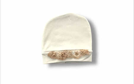 3-6 6-9 9-12 Ay Minik Sincap Nakışlı Şapkalı Uzun Kollu Sweatli 3lü Kız Bebek Takımı Kahverengi