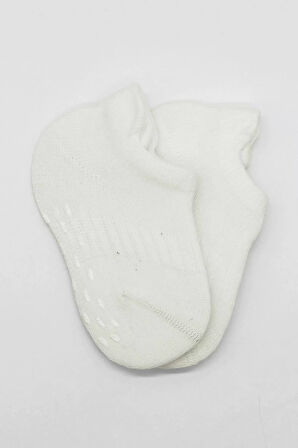 2'li Sneakers Kaymaz Basic Penye Çorap Bs20103 Ekru Ekru