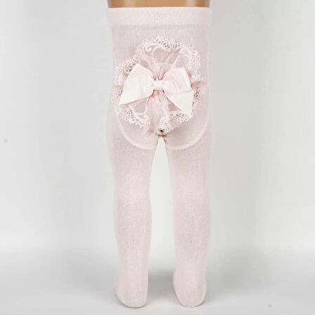 Kurdele Popo Aks. Kız Bebek Külotlu Çorap  Asorti