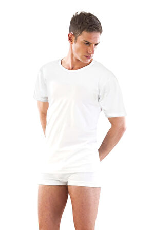 Beyaz Mı Emay 12350 Yarım Kol Erkek Atlet