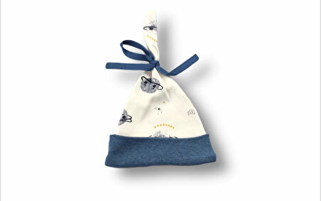 3-6 6-9 9-12 Ay Şirin Kozmonot Nakışlı Şapkalı Uzun Kollu Zıbınlı 3lü Kız-erkek Bebek Takımı Ekru