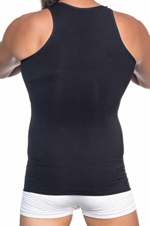 Siyah Mı Emay  E1002 U Yaka Erkek Korse Atlet