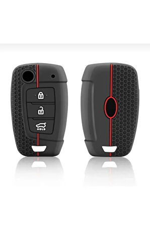 Hyundai Solaris 2 Elantra I30 I35 Tucson Kona Santa Fe Verna Silikon Anahtar Kılıfı 2.resime Bakınız