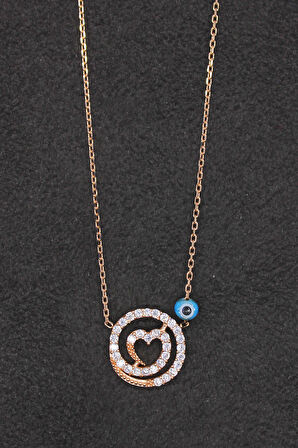 925 Ayar Lava Rose Gümüş Kolye (TGK0171)