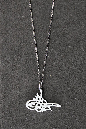 925 Ayar Tuğra Gümüş Kolye (TGK0260)