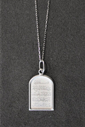 925 Ayar Nazar Duası Gümüş Kolye (TGK0268)