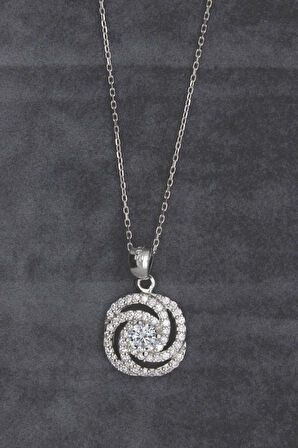 925 Ayar Lava Gümüş Kolye (TGK0383)